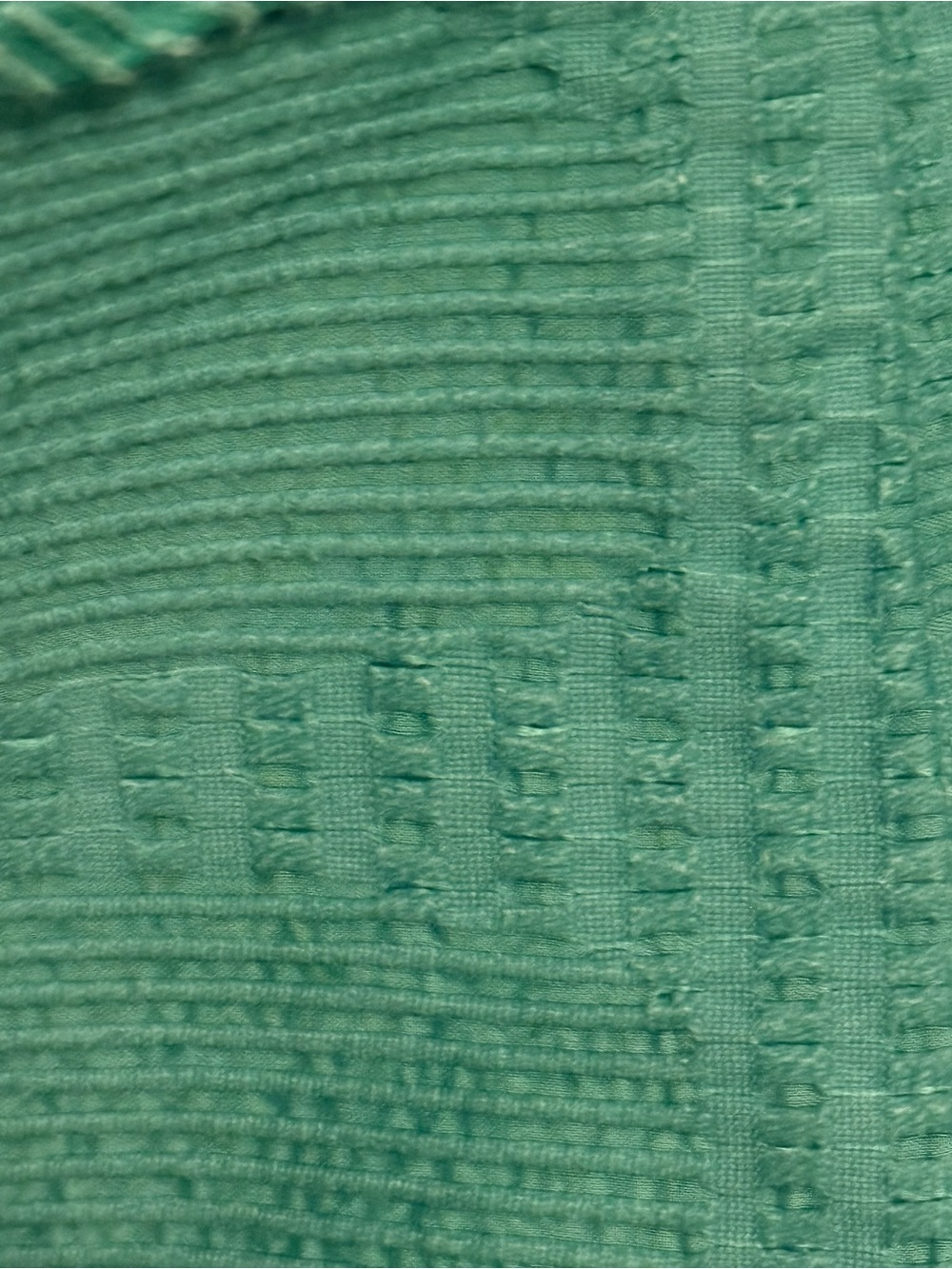 J. Crew Green V-Neck Textured Sleeveless Mini Dress - Picture 9 of 11